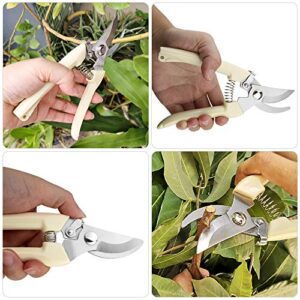 Professional Garden Scissors, Stainless Steel Bypass Pruning Shears, Garden Shears, Gardening Tools (1Pack )