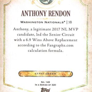 2018 Topps Gypsy Queen #149 Anthony Rendon Washington Nationals Baseball Card - GOTBASEBALLCARDS