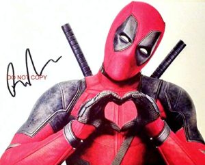 ryan reynolds in deadpool 2 8×10″ photo #3 autograph rp x-men marvel comics