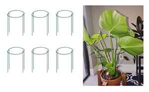 mtb garden plant support stake, 12-pack metal half round tall plant support ring hoop, 9.5-in wide x 15.8-in high plant cage for tomato,peony,vegetable and flowers vine