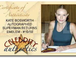 Brandon Routh and Kate Bosworth Autographed Superman Returns Emblem Prop