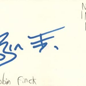 Robin Finck Guitarist Nine Inch Nails Rock Band Music Signed Index Card JSA COA