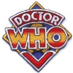 doctor who old logo iron on patch never used 1984 logo