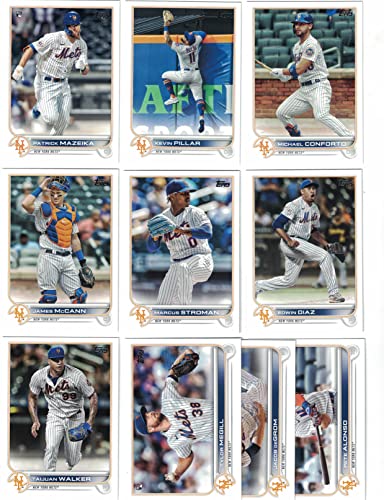 New York Mets / 2022 Topps Baseball Team Set (Series 1 and 2) with (20) Cards. PLUS 2021 Topps Mets Baseball Team Set (Series 1 and 2) with (24) Cards. ***INCLUDES (3) Additional Bonus Cards of Former Mets Greats Dwight Gooden, David Cone and Darryl Straw