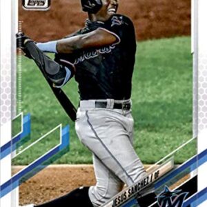 2021 Topps #269 Jesus Sanchez NM-MT RC Rookie Miami Marlins Baseball