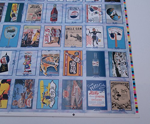 1995 Dart Pepsi-Cola Trading Cards Trading Card Uncut Sheet (100 Cards)