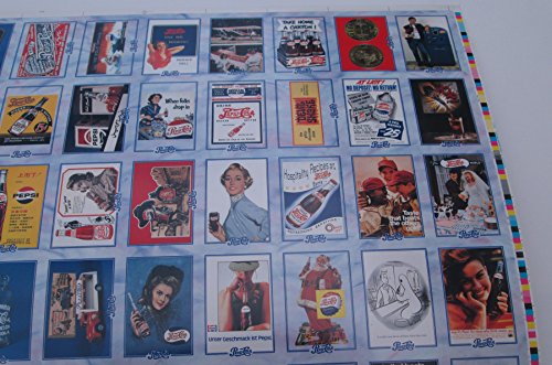 1995 Dart Pepsi-Cola Trading Cards Trading Card Uncut Sheet (100 Cards)