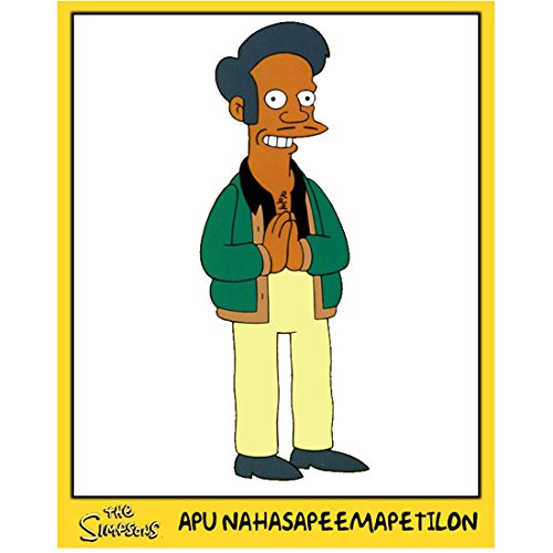 The Simpsons (TV Series 1989 - ) 8 Inch x 10 Inch PHOTOGRAPH "Apu Nahasapeemapetilon" kn