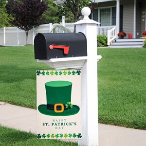 Tugaizi St.Patrick’s Day Garden Flag Shamrock/Hat St Patrick’s Flag 13 * 18.9 Inch Double-sided Happy St. Patrick's Day Flag for House Yard Outdoor Decor