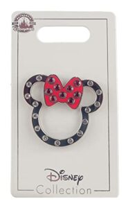 disney pin – minnie mouse icon – jeweled outline