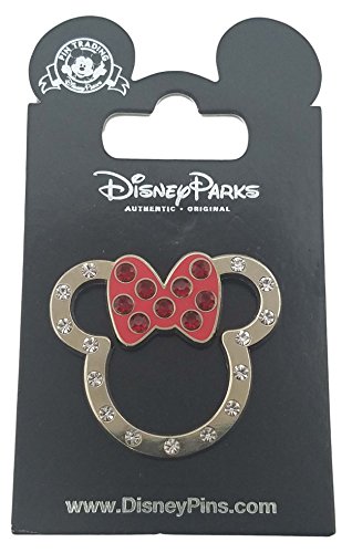 Disney Pin - Minnie Mouse Icon - Jeweled Outline