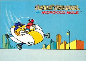 secret squirrel trading card cartoon hanna barbera 1994#9 morocco mole