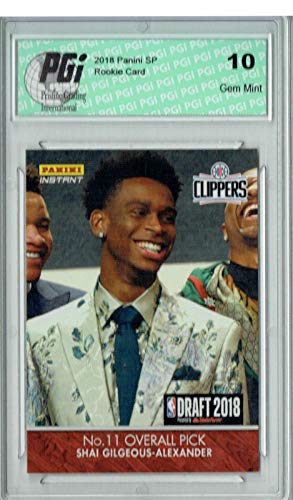 Shai Gilgeous-Alexander 2018 Panini Instant #DN10 1 of 85 Rookie Card PGI 10 - Basketball Slabbed Rookie Cards