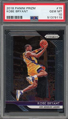 Kobe Bryant 2018 Panini Prizm Basketball Card #15 Graded PSA 10