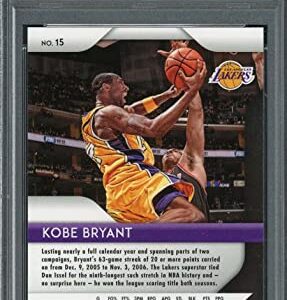 Kobe Bryant 2018 Panini Prizm Basketball Card #15 Graded PSA 10