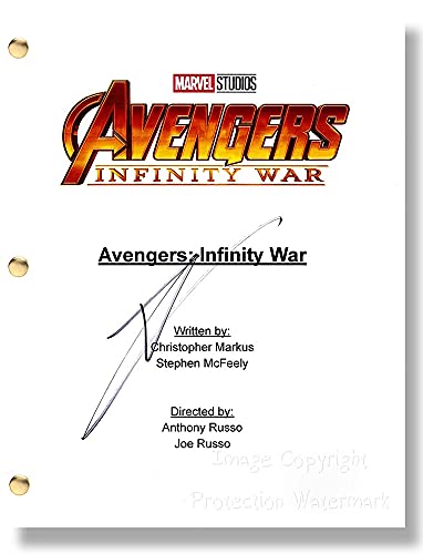 Tom Holland Signed Autographed Avengers Infinity War Script Print