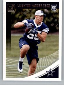 2018 donruss football #360 leighton vander esch rc rookie card dallas cowboys rookie official nfl trading card