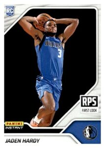 jaden hardy rc 2022-23 panini instant rps 1st look rookie /1200#32 mavericks nba