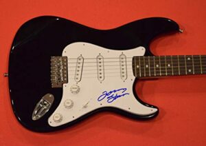 tommy shannon signed autograph electric guitar stevie ray vaughan double trouble