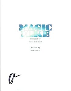 olivia munn signed autographed magic mike full movie script coa vd