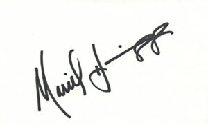 mariel hemingway actress autographed signed index card with jsa coa