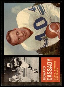 1962 topps # 26 howard cassady cleveland browns-fb (football card) ex/mt browns-fb ohio st