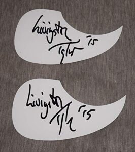 livingston taylor signed autographed acoustic guitar pickguard folk singer james