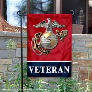 US Marines Veteran Garden Flag