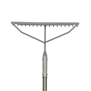 Fiskars 397940-1001 PRO Rake, Garden, 60 Inch, Silver