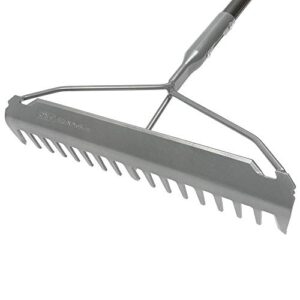 Fiskars 397940-1001 PRO Rake, Garden, 60 Inch, Silver