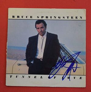 bruce springsteen signed autograph tunnel of love record album vinyl psa/dna coa