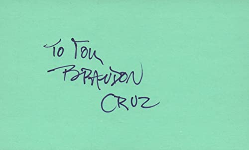 Brandon Cruz Actor Musician 1983 TV Movie Autographed Signed Index Card JSA COA