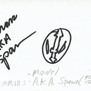 Al Simmons aka Spawn Comic Book Autographed Signed Index Card JSA COA