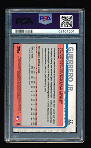 PSA 10 VLADIMIR GUERRERO JR. 2019 TOPPS CHROME #201 RC ROOKIE CARD *GEM MINT MVP