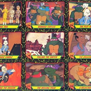 TEENAGE MUTANT NINJA TURTLES CARTOON 2 1990 COMPLETE BASE CARD & STICKER SET 88 + 11 AN