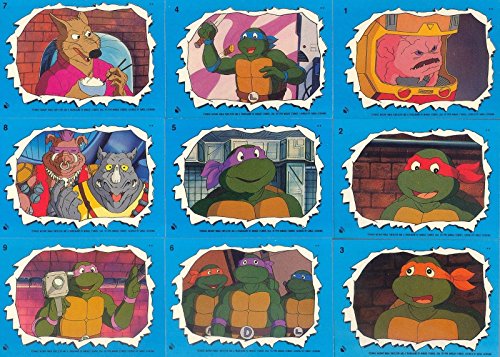 TEENAGE MUTANT NINJA TURTLES CARTOON 2 1990 COMPLETE BASE CARD & STICKER SET 88 + 11 AN