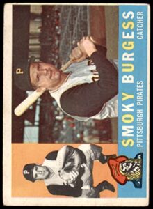 1960 topps # 393 smoky burgess pittsburgh pirates (baseball card) dean’s cards 2 – good pirates