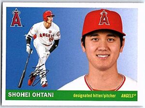 2020 topps archives baseball 1955 design #7 shohei ohtani los angeles angels official mlb trading card