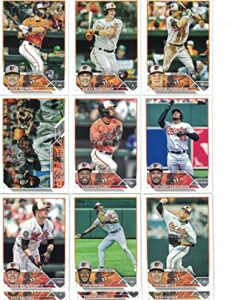 baltimore orioles / 2023 topps (series 1) team set with (12) cards! plus the 2022 topps baseball team set (series 1 and 2) with (19) cards. ***includes (3) additional bonus cards of former orioles greats cal ripken, adam jones and brady anderson! ***