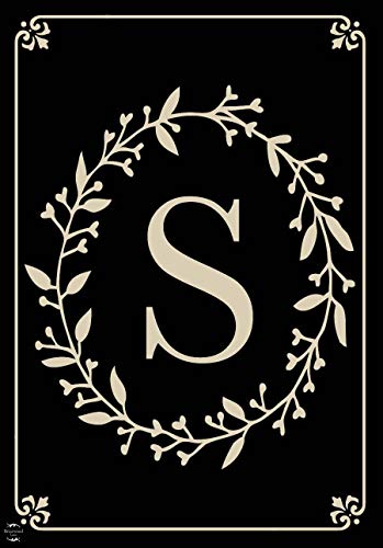 Briarwood Lane Classic Monogram Letter S Garden Flag Everyday 18" x 12.5"