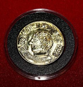 rare! national treasure prop coin, screen-used, coa