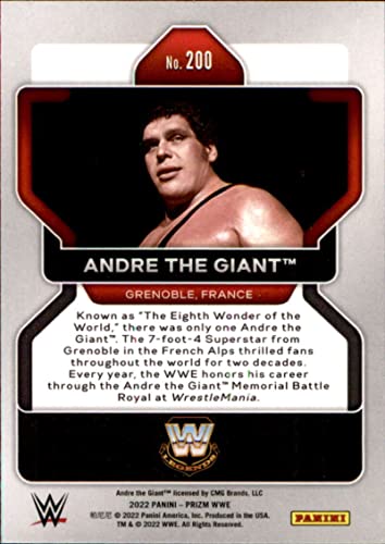 2022 Panini Prizm WWE #200 Andre The Giant Legend Wrestling Trading Card