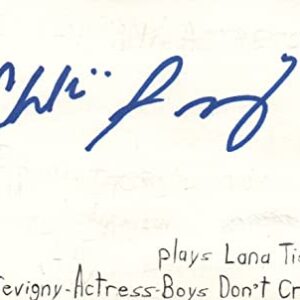 Chloe Sevigny Actress Boys Don't Cry Movie Autographed Signed Index Card JSA COA