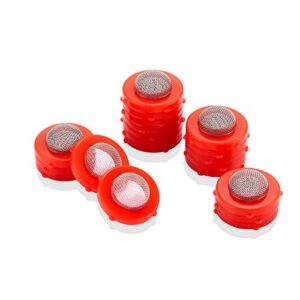 columpro 20 pieces stainless steel hose coupling filter silicone washers, silicone washer hose filters,fittings fit standard for 3/4 inch garden hose connector and 5/8 inch washing machine