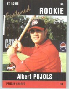 2004 just minors featured preview pujols black #ap3 albert pujols – st. louis cardinals (peoria chiefs / rookie – prospect) (baseball cards)