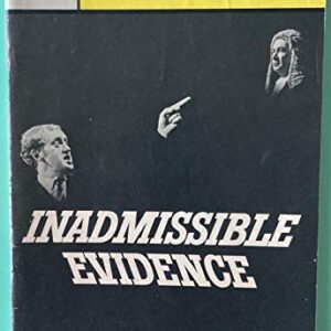 Nicol Williamson Playbill from Inadmissible Evidence starring Nicol Williamson Peter Sallis Madeleine Sherwood Lawrence Linville aka (Larry Linville) of Mash Fame was an understudy in this Production Written by John Osborne