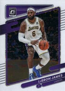 2021-22 donruss optic #41 lebron james los angeles lakers nba basketball trading card