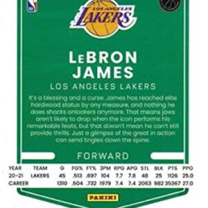 2021-22 Donruss Optic #41 LeBron James Los Angeles Lakers NBA Basketball Trading Card