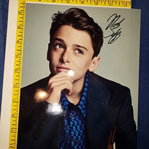 Noah Schnapp (Will) 8in x 10in AUTOGRAPH Photo Stranger Things in Black-sharpie