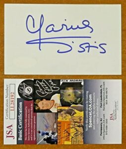 marie st. john signed 3×5 index card with jsa coa